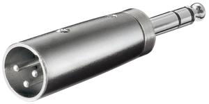 goobay XLR Adapter, AUX jack 6,35mm stereo male naar XLR male adapter