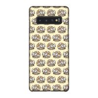 Slapende poes: Samsung Galaxy S10 4G Volledig Geprint Hoesje