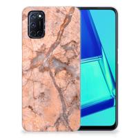 OPPO A52 | A72 | TPU | Siliconen hoesje | Marmer Oranje