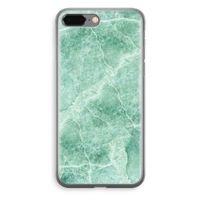 Groen marmer: iPhone 8 Plus Transparant Hoesje Groen marmer: iPhone 8 Plus Transparant Hoesje