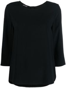 Emporio Armani blouse à manches trois quarts - Noir