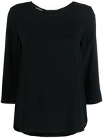 Emporio Armani blouse à manches trois quarts - Noir