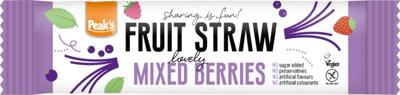 Peak's Fruit straw mixed berries glutenvrij
