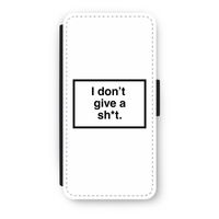 Don't give a shit: iPhone SE 2020 Flip Hoesje