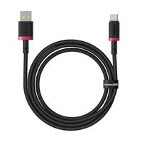 Baseus Dura USB Type A naar Type C 60 W snellaadkabel 1 m Zwart, Rood