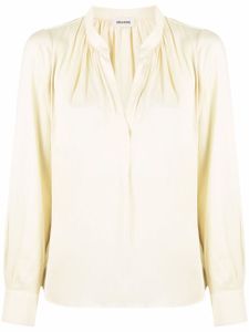 Zadig&Voltaire blouse Tink en satin - Jaune