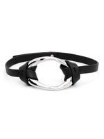 Jil Sander collier ras-de-cou en cuir - Noir - thumbnail