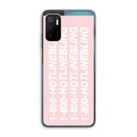 Hotline bling pink: Xiaomi Poco M3 Pro 5G Transparant Hoesje