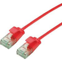 roline recycled material RJ45 (cross) Netwerkkabel Aansluitkabel CAT 6A U/UTP 1 m Rood