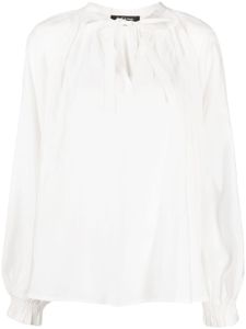 tout a coup blouse à col noué - Blanc