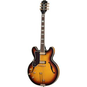 Epiphone Original Collection Sheraton LH Vintage Sunburst linkshandige semi-akoestische gitaar met premium gigbag