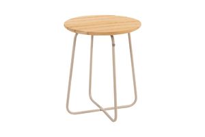 4 Seasons Verdi ronde bijzettafel teak 45 cm. - latte