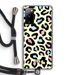 Leopard pattern: Samsung Galaxy S20 FE / S20 FE 5G Transparant Hoesje met koord
