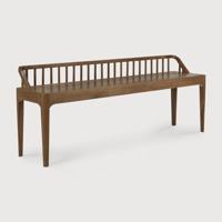 Ethnicraft Eetkamerbank 'Spindle' Gerecycled Teakhout, 150cm, kleur Bruin