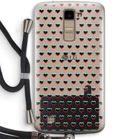 Hartjes: LG K10 (2016) Transparant Hoesje met koord