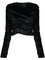 Gestuz blouse VikaGz en velours - Noir