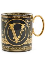 Versace mug Virtus Gala en porcelaine - Noir - thumbnail