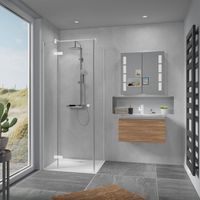 Ben Vivid douchecabine linksdraaiend 120x90cm Mat wit - thumbnail