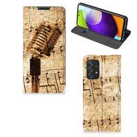 Samsung Galaxy A52 Stand Case Bladmuziek - thumbnail