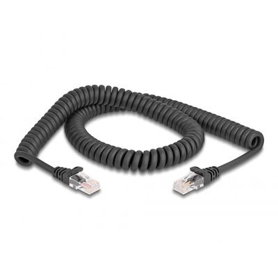RJ-45 Spiraalkabel male to male Cat.5e Kabel