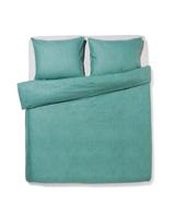 051 Dekbedovertrek 240x200/220cm Flanel Melange Groen (groen)