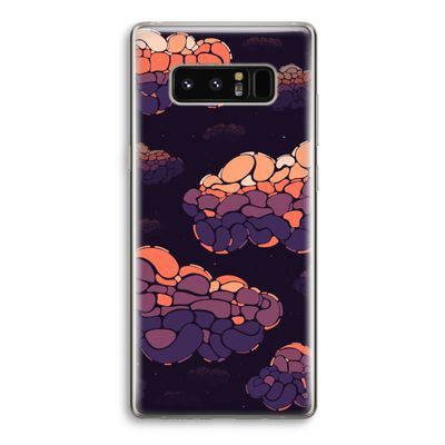 Patroon Wolken: Samsung Galaxy Note 8 Transparant Hoesje