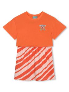 Kenzo Kids robe en coton biologique - Orange