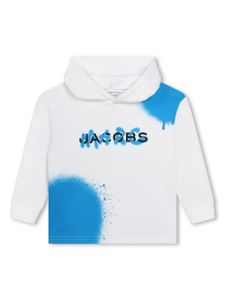 Marc Jacobs Kids hoodie à effet taches de peinture - Blanc