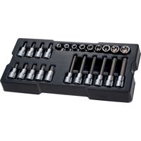 Transmodule Torx Bitset 1/2" zeskant Set Transmodule Torx Bitset 1/2" zeskant Set