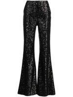 Elie Saab pantalon évasé à sequins - Noir - thumbnail