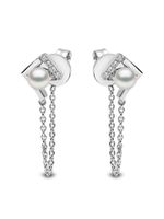 Yoko London boucles d'oreilles Trend Freshwater en or blanc 14ct - Argent - thumbnail