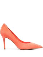 Le Silla escarpins Eva 95 mm en daim - Orange