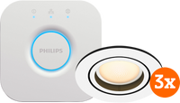 Philips Hue Milliskin White Ambiance Rond Wit 3-pack + bridge - thumbnail
