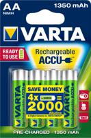 Varta RECH.AC.Power AA1350mAh Bli4 Oplaadbare AA batterij (penlite) NiMH 1350 mAh 1.2 V 4 stuk(s)