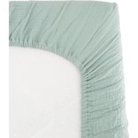 Inbakerhoeslaken - DOMIVA - 70x140 cm - Celadon - Katoengaas