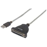 Manhattan USB 1.1 Aansluitkabel [1x USB 1.1 stekker A - 1x D-sub bus 25-polig]