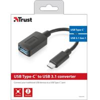 Trust usb type-c - usb 3.0 converter usb-adapter (zwart, 20967)