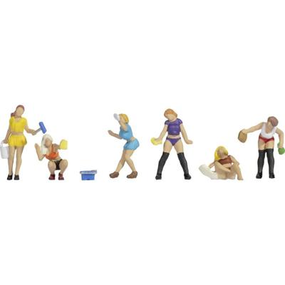 NOCH 15947 H0 Sexy carwash figuren Geverfd, Zittend, Staand