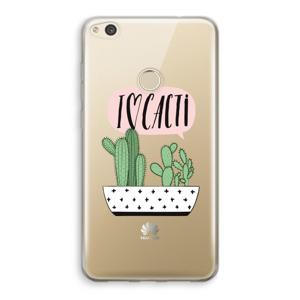 I love cacti: Huawei Ascend P8 Lite (2017) Transparant Hoesje