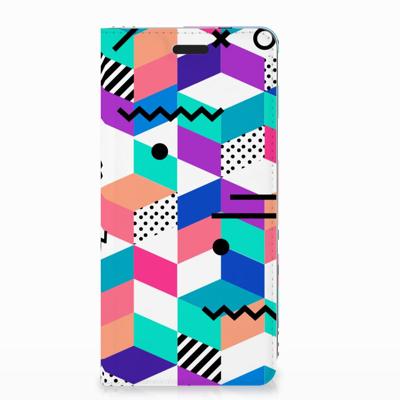 Nokia 3.1 (2018) Stand Case Blokken Kleurrijk Nokia 3.1 (2018) Stand Case Blokken Kleurrijk