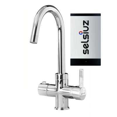 Kokendwaterkraan Selsiuz Inclusief Single Boiler Rond Chroom