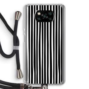 Stripes: Xiaomi Poco X3 NFC Transparant Hoesje met koord