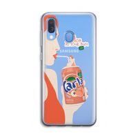 Peach please!: Samsung Galaxy A40 Transparant Hoesje