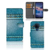Nokia 5.4 | Wallet Case | met Pasjes | Jeans