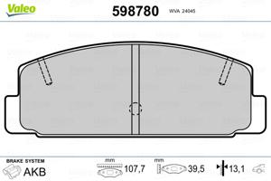 Valeo Remblokset 598780