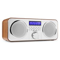 Retourdeal - Audizio Novara stereo FM en DAB radio - 40W - Zilver - thumbnail