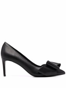 Ferragamo escarpins Zoey à détail de nœud - Noir