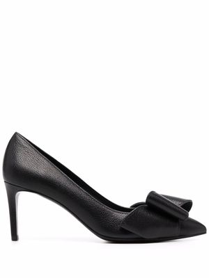 Ferragamo escarpins Zoey à détail de nœud - Noir