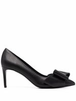 Ferragamo escarpins Zoey à détail de nœud - Noir