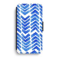 Blauwe pijlen: iPhone XR Flip Hoesje